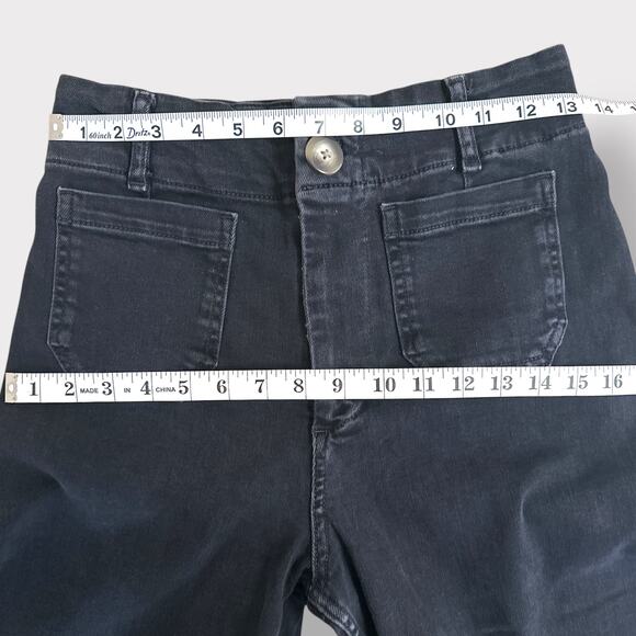 Maeve By Anthropologie wide leg hipster cropped trouser 28 - Picture 4 of 5